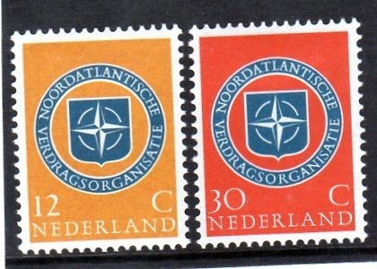Nvph 720-721 navo zegels 1959 postfris, Postzegels en Munten, Ophalen of Verzenden, Na 1940, Postfris