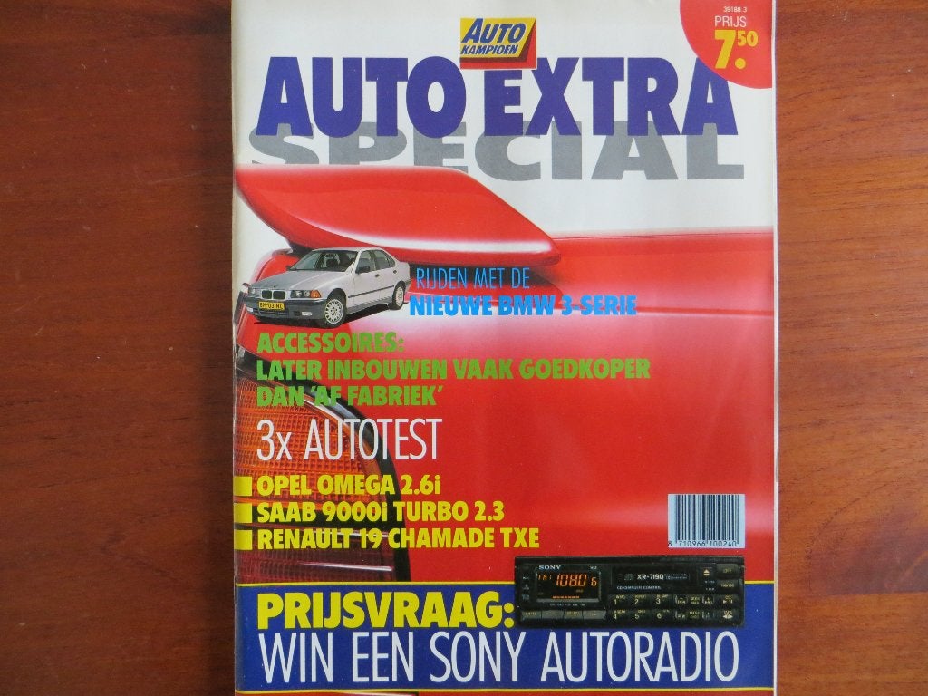 Autokampioen 24 1990 Saab 9000 Renault 19 Chamade Omega, Ophalen of Verzenden, Zo goed als nieuw, Renault