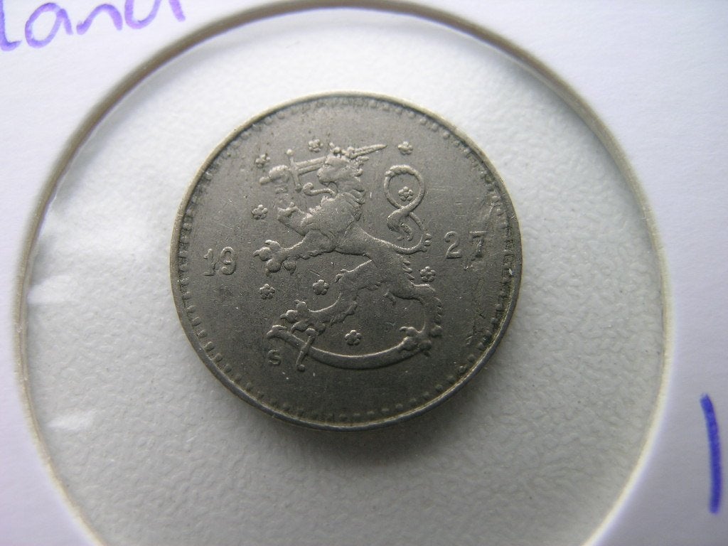 25 Pennia 1927 Finland, Ophalen of Verzenden, Overige landen, Losse munt