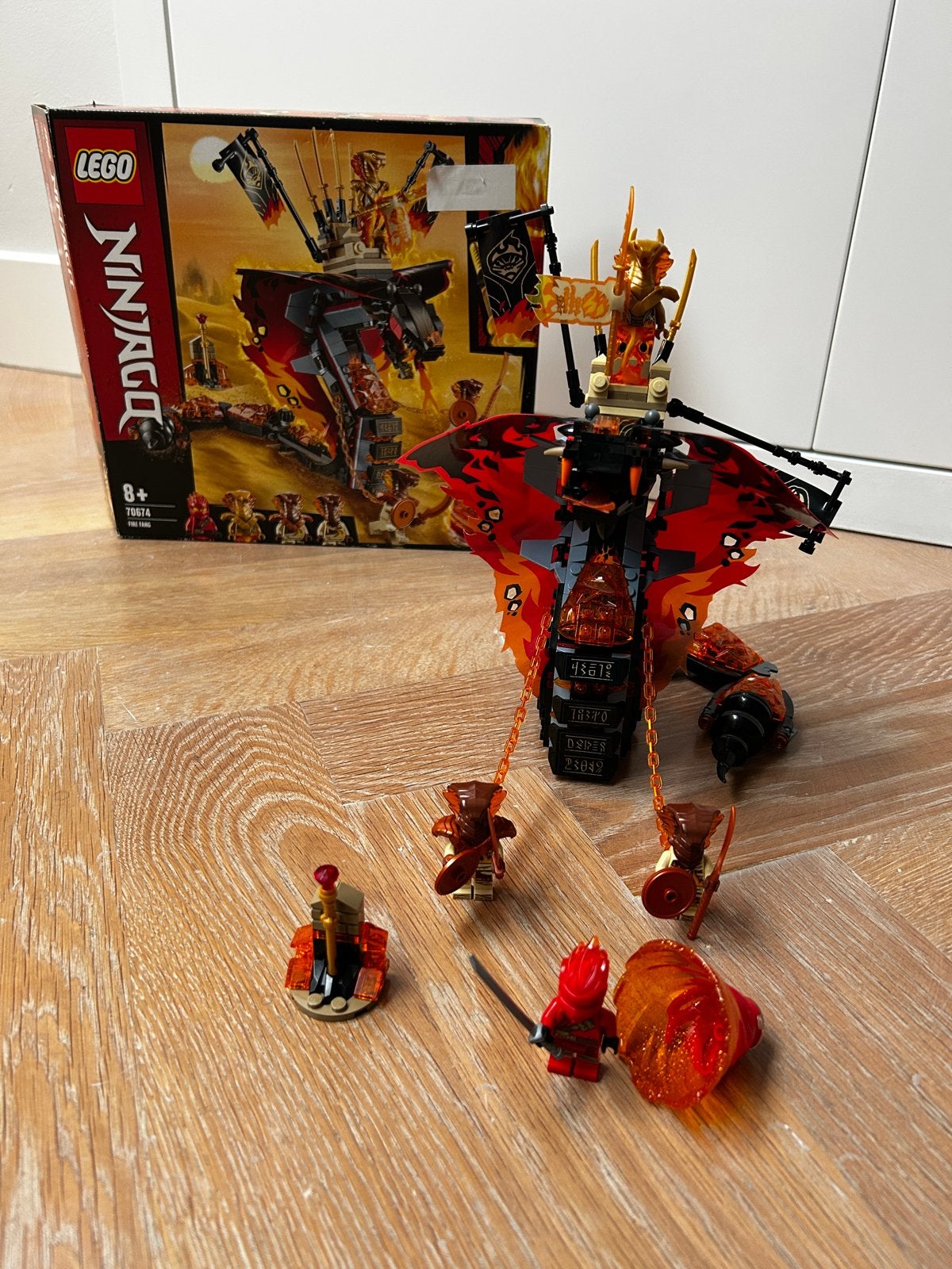 LEGO Ninjago 70674 Vuurslang - Compleet met doos, Lego, Ophalen of Verzenden, Zo goed als nieuw, Compleet