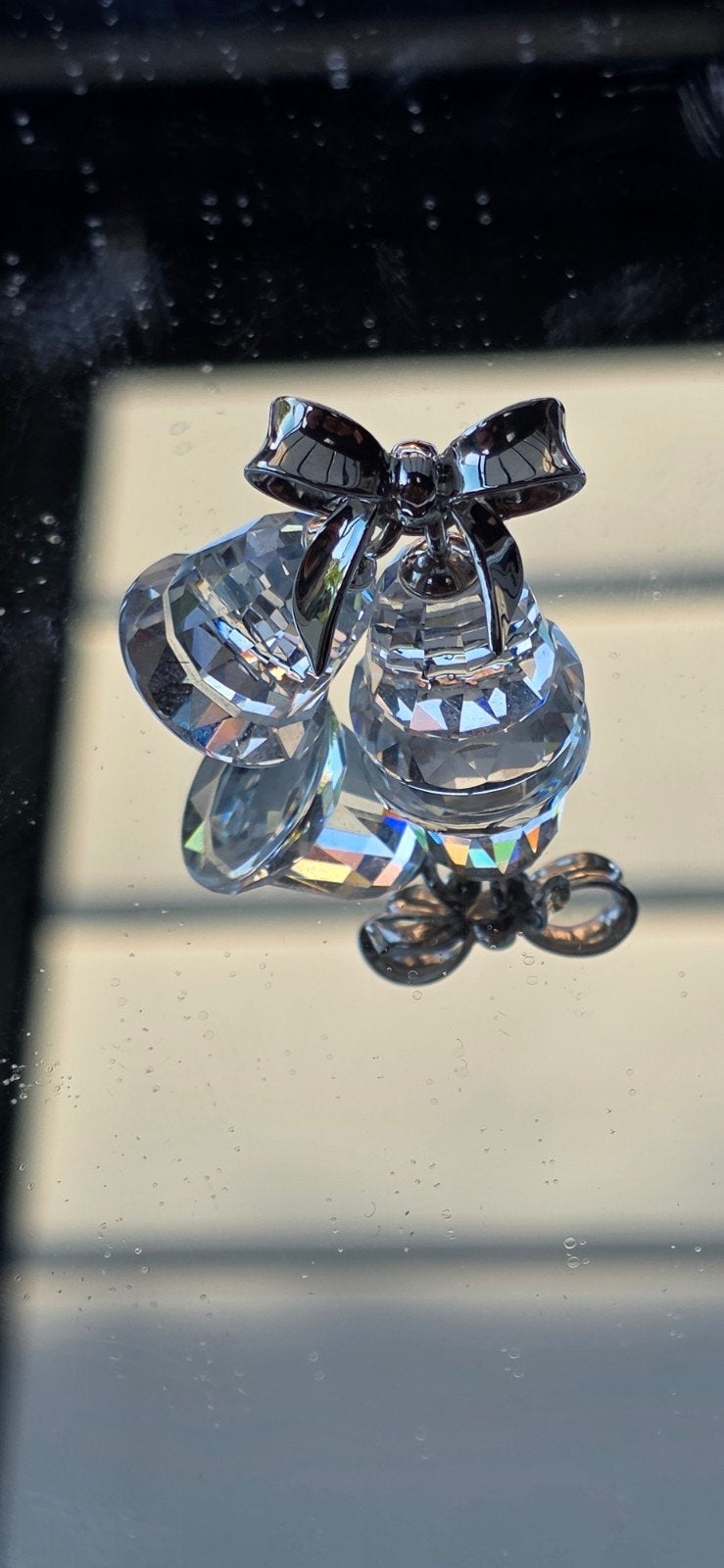 Swarovski Klokjes - Helder Kristal met Zilverkleurig Metaal, Ophalen, Zo goed als nieuw, Figuurtje