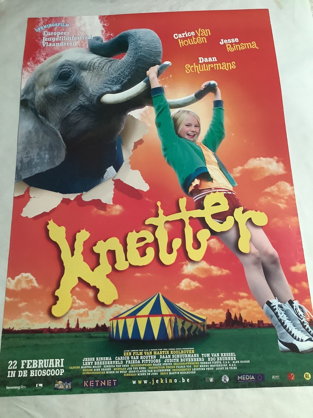 KNETTER   FILMPOSTER  70-100 cm, Ophalen of Verzenden, Zo goed als nieuw, Deurposter of groter, Film en Tv