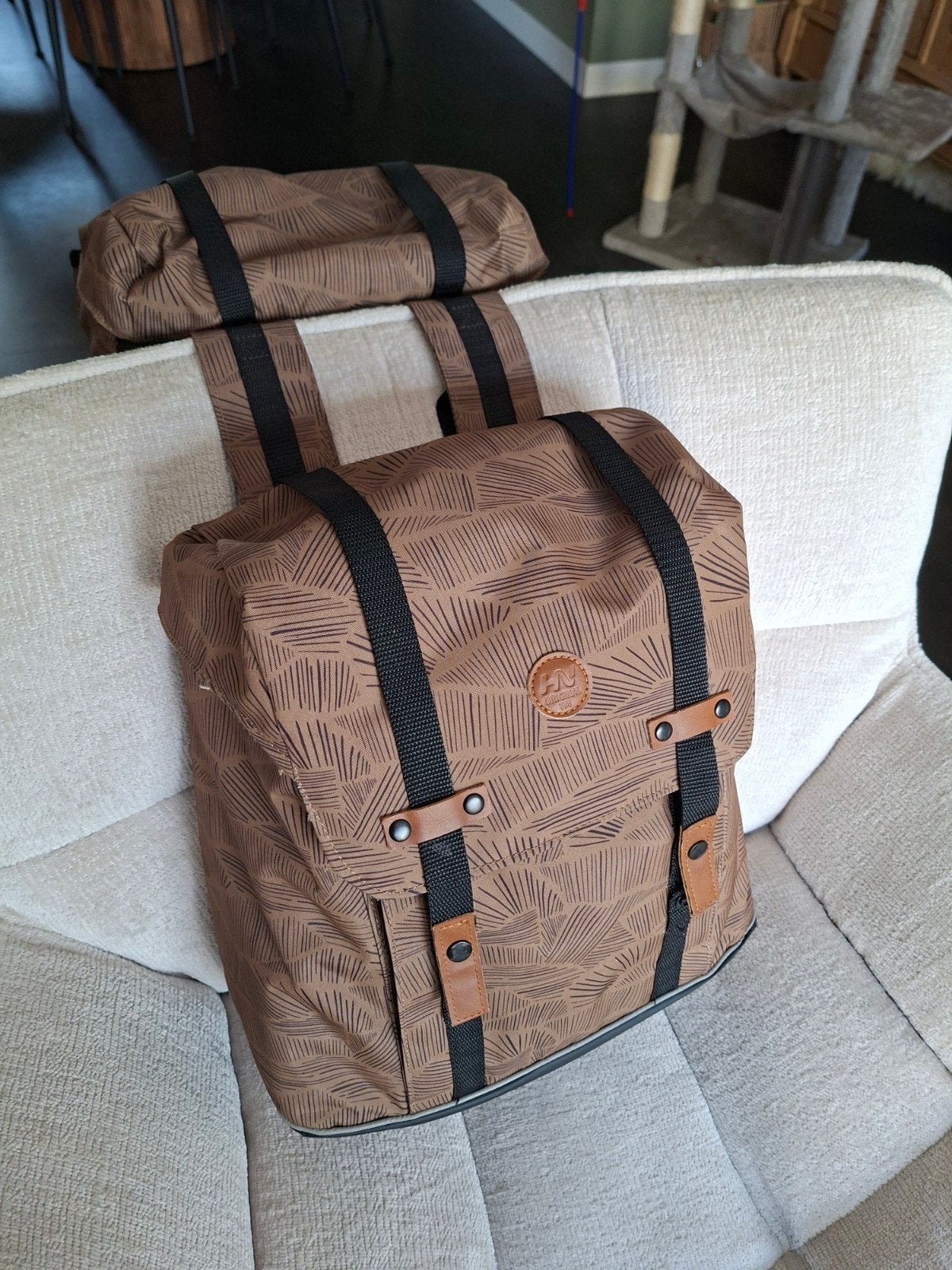 ANWB Dubbele Fiets Tas Taupe - Nieuwstaat, Waterdicht, Ophalen