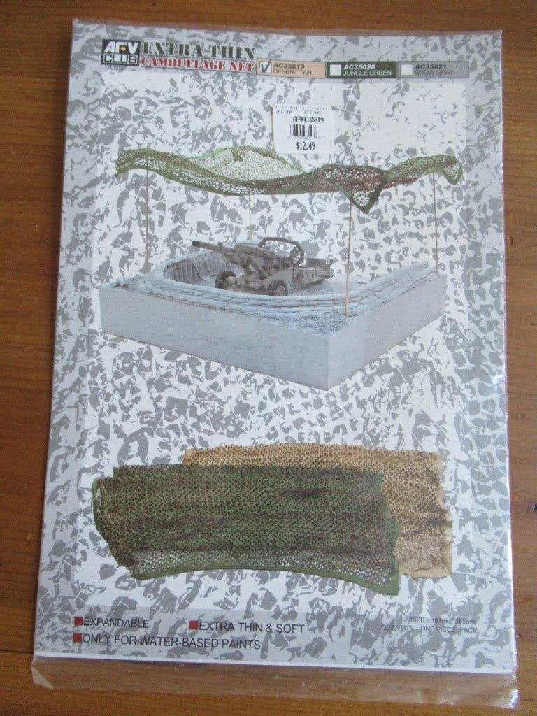extra thin Camouflage Net - Desert Tan (AFV 1/35), Ophalen of Verzenden, Nieuw, 1:35 tot 1:50, Diorama