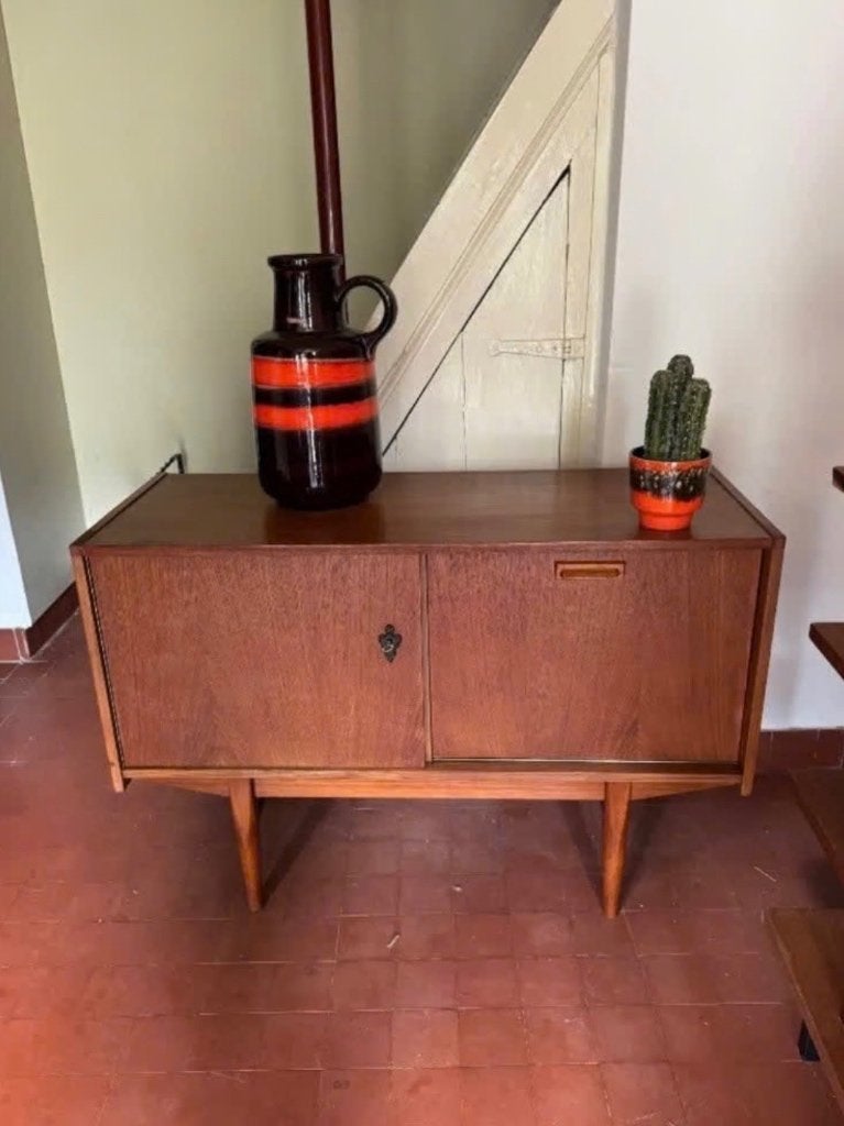 Vintage dressoirkastje / hal kast mid century jaren 60/70, Antiek en Kunst, Ophalen