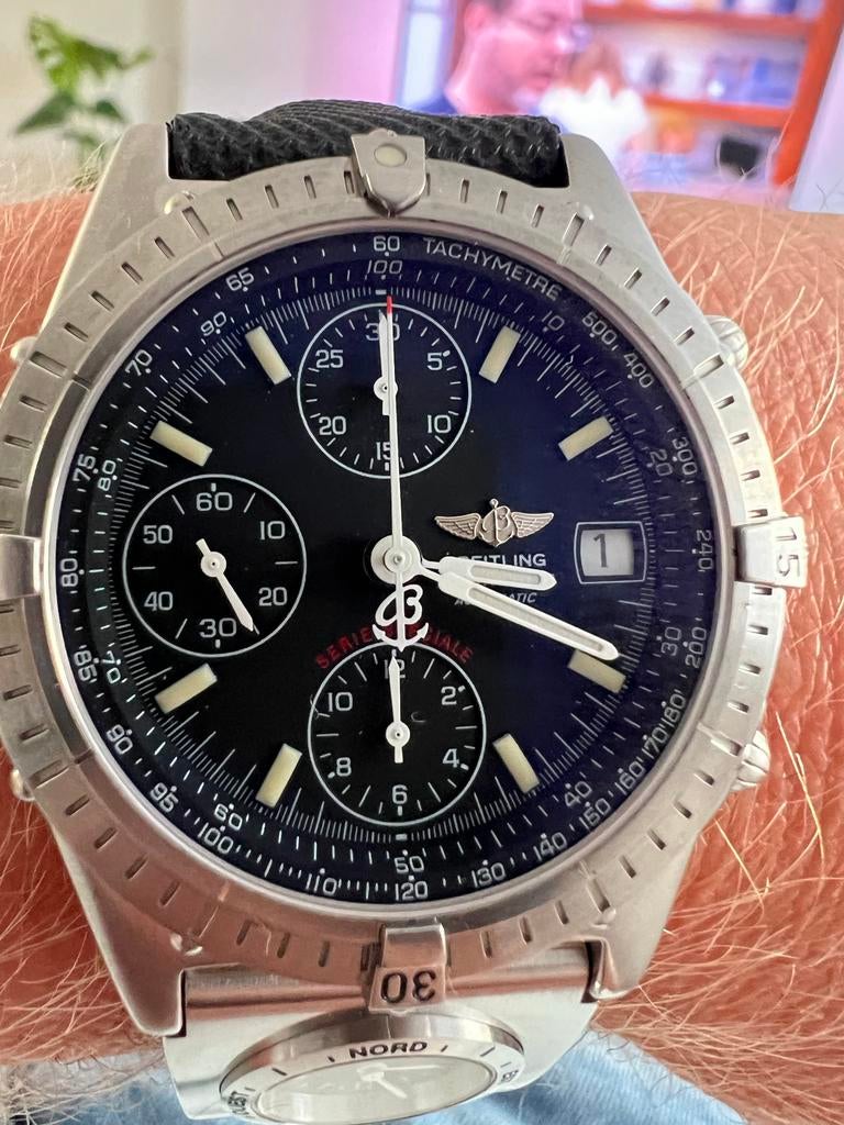 Breitling Chronomat Blackbird UTC - Collectors Item - 2004, Sieraden, Tassen en Uiterlijk, Horloges | Heren, Staal, Breitling