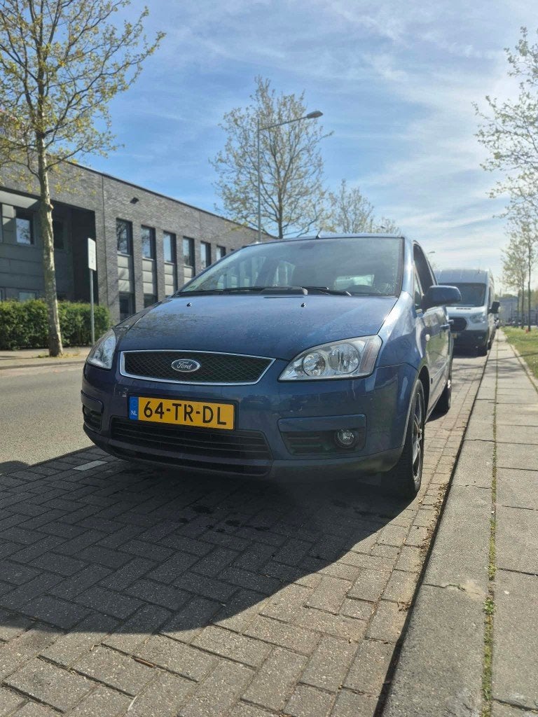 Ford C-Max 1.6 74KW 2007 Blauw, Auto's, Voorwielaandrijving, 1596 cc, 4 cilinders, Blauw
