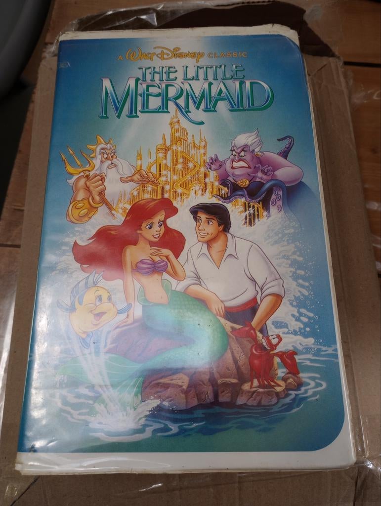 VHS tape Disney the little mermaid Black diamond, Cd's en Dvd's, Alle leeftijden, Ophalen of Verzenden, Gebruikt, Overige genres