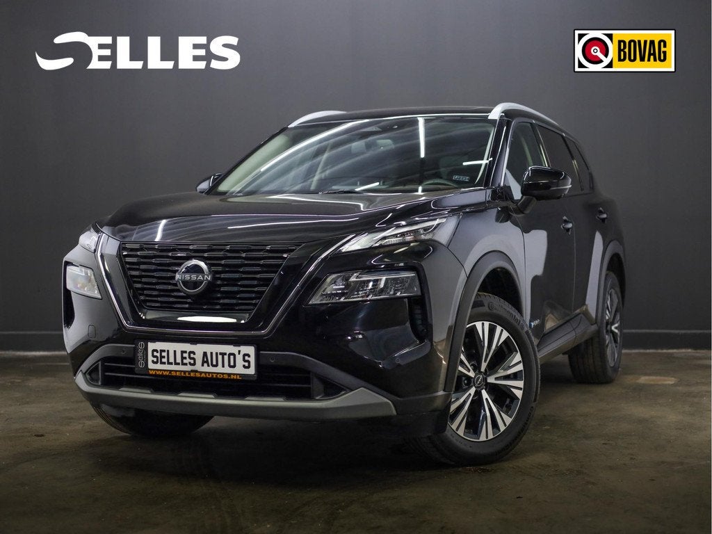Nissan X-Trail 1.5 e-Power N-Connecta Schuif-/kantel dak | 3, Auto's, Nissan, 2 kWh, Zwart, Bedrijf, 1678 kg