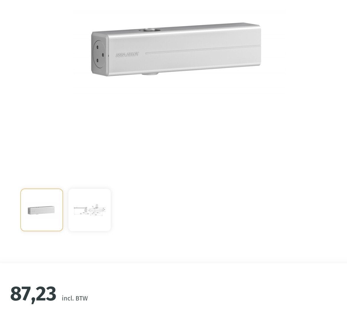 3 X ASSA ABLOY DC300DA Deurdranger Zwart - Nieuw in doos, Doe-het-zelf en Verbouw, Hang- en Sluitwerk, Ophalen of Verzenden, Nieuw