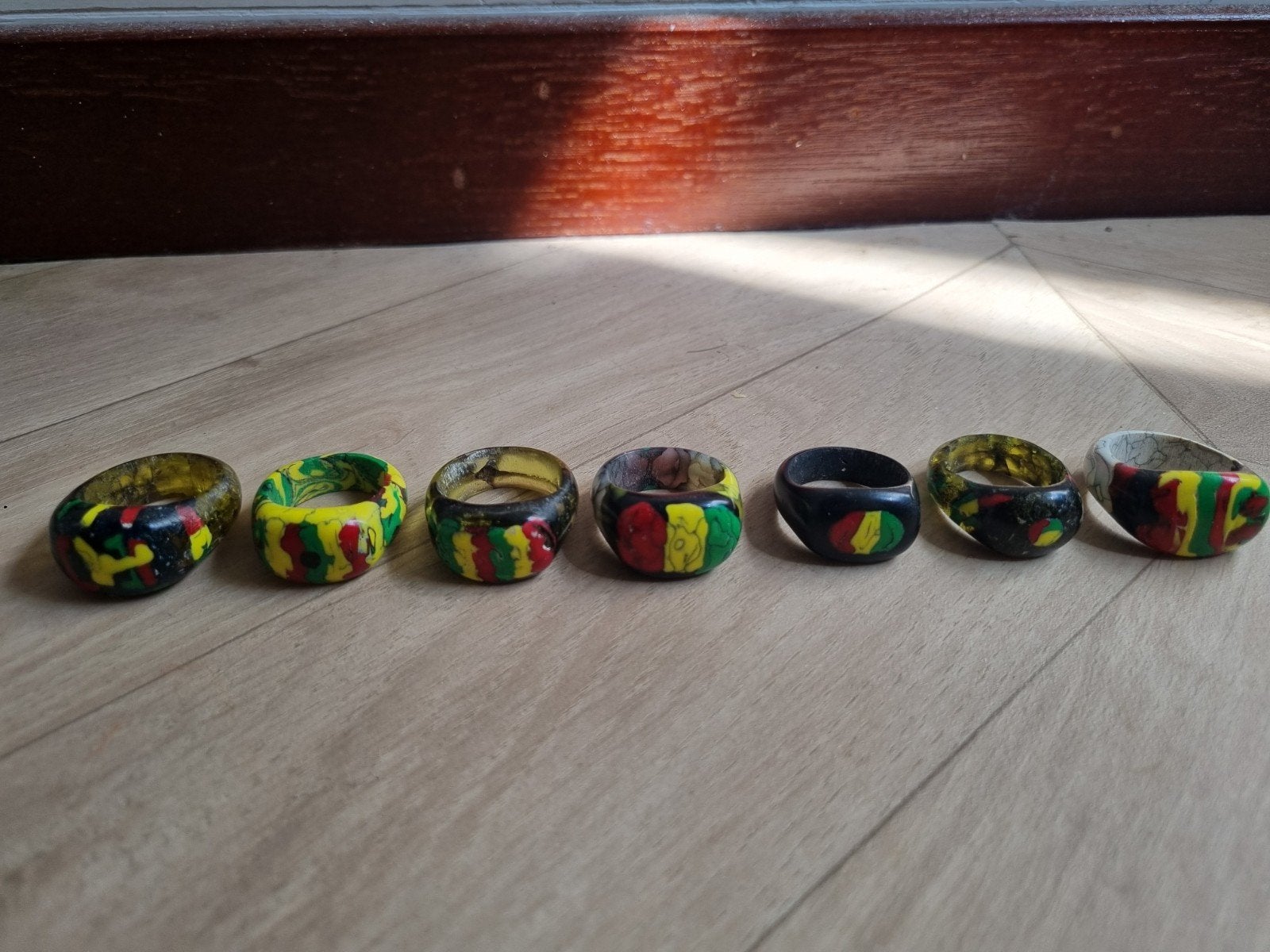 Rasta ringen, Sieraden, Tassen en Uiterlijk, Ringen, Nieuw, Dame of Heer, 17 tot 18, Zwart, Overige materialen, Ophalen of Verzenden