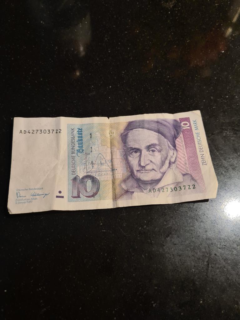 10 Duitse Mark biljet - 1989, Postzegels en Munten, Bankbiljetten | Europa | Niet-Eurobiljetten, Ophalen of Verzenden, Duitsland