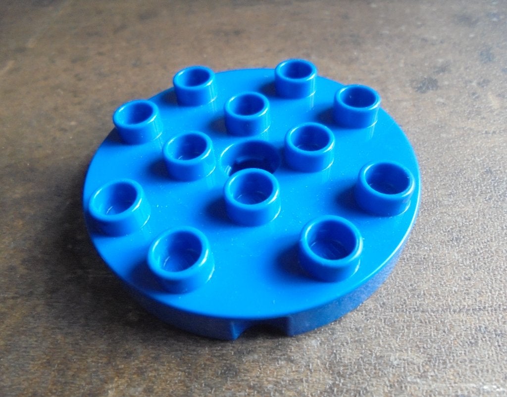 Lego Duplo Plate 4x4 Round with Hole (zie foto's) 9, Ophalen of Verzenden, Gebruikt, Losse stenen, Duplo