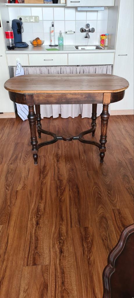 Antieke houten tafel - 118x68 cm, Ophalen