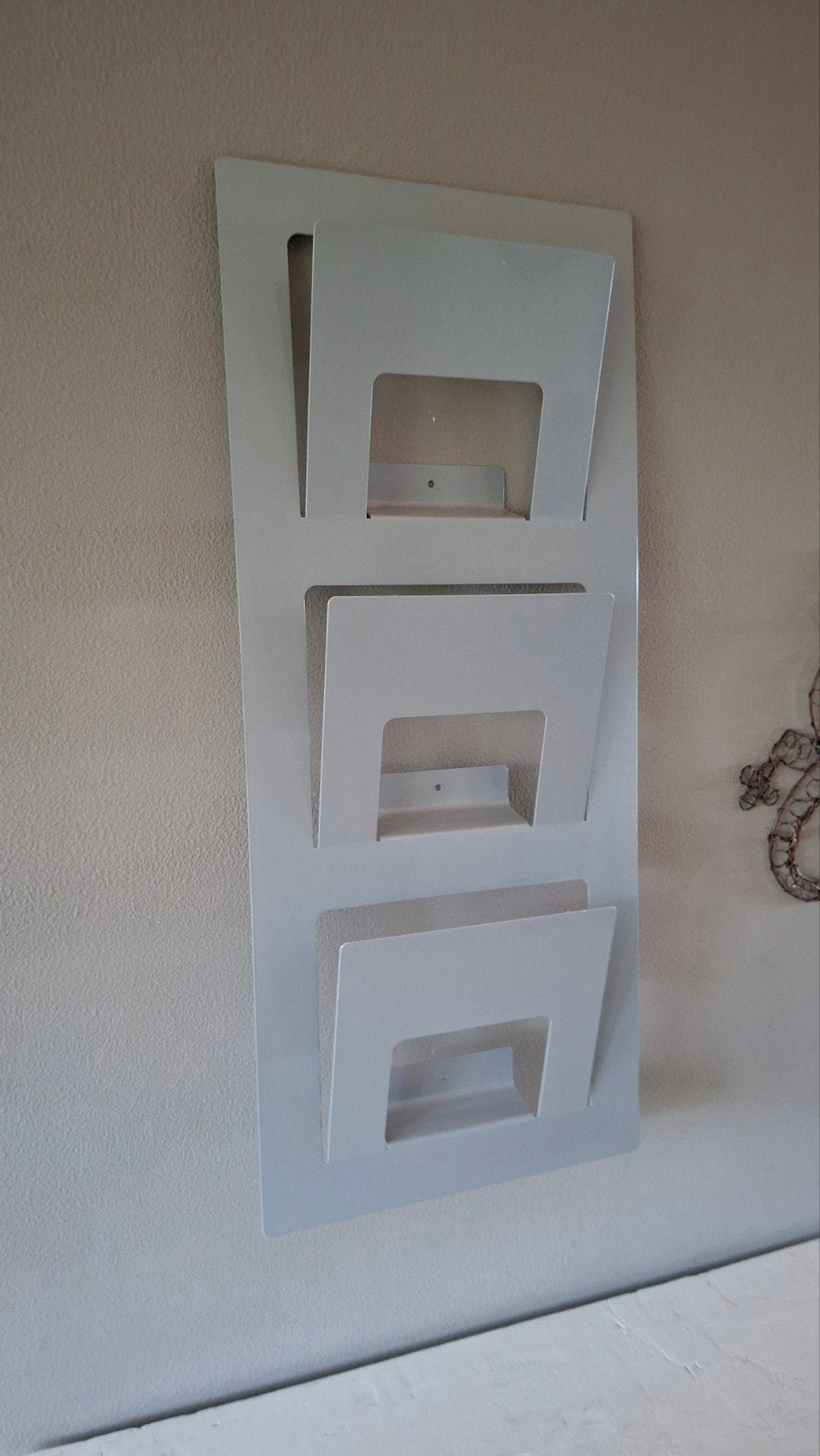 Vintage IKEA Skrissel metalen wandrek - Jaren '90, Vintage, Ophalen of Verzenden, Zo goed als nieuw, Metaal