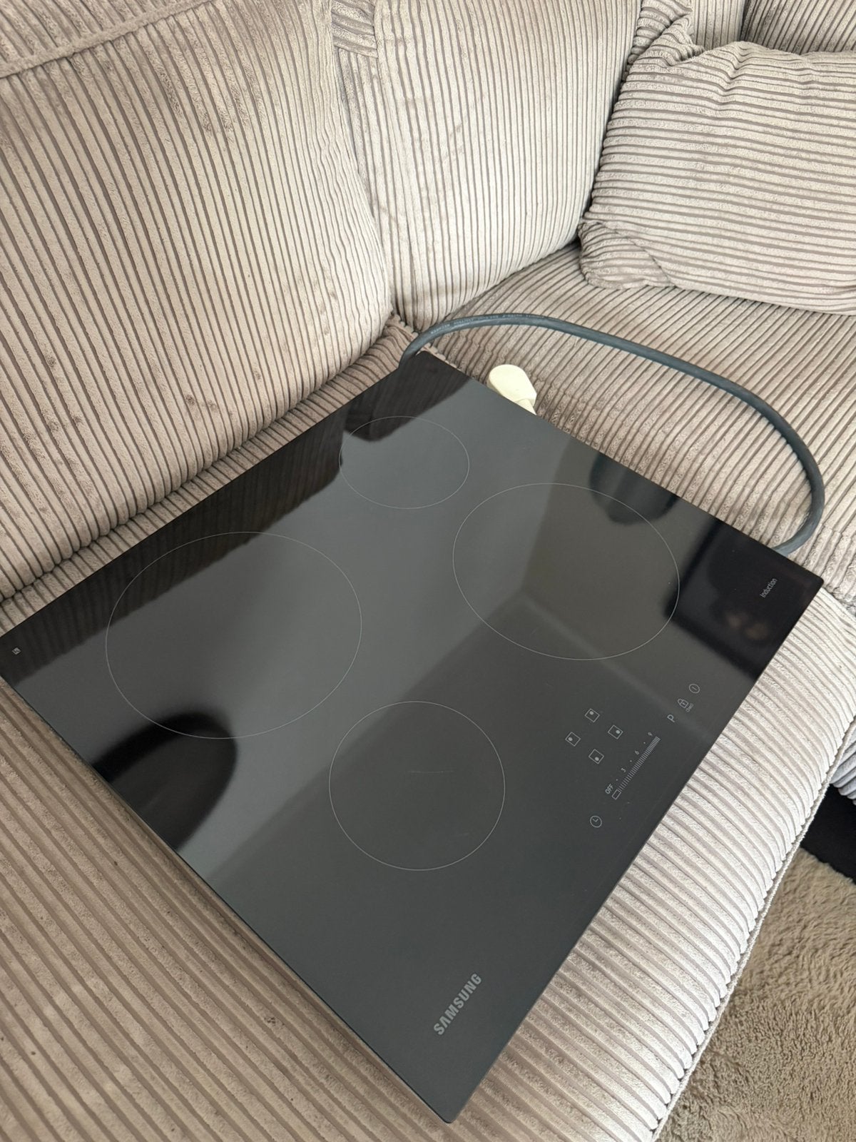 Samsung inductiekookplaat 4 pits, Witgoed en Apparatuur, Kookplaten, Ophalen, 4 kookzones, Zo goed als nieuw, Inbouw