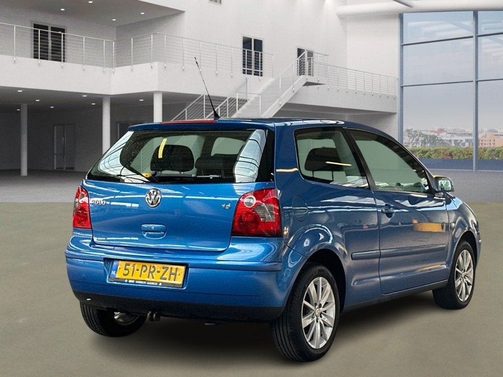 Volkswagen Polo 1.4-16V Athene, Startonderbreker, Blauw, Origineel Nederlands, Bedrijf