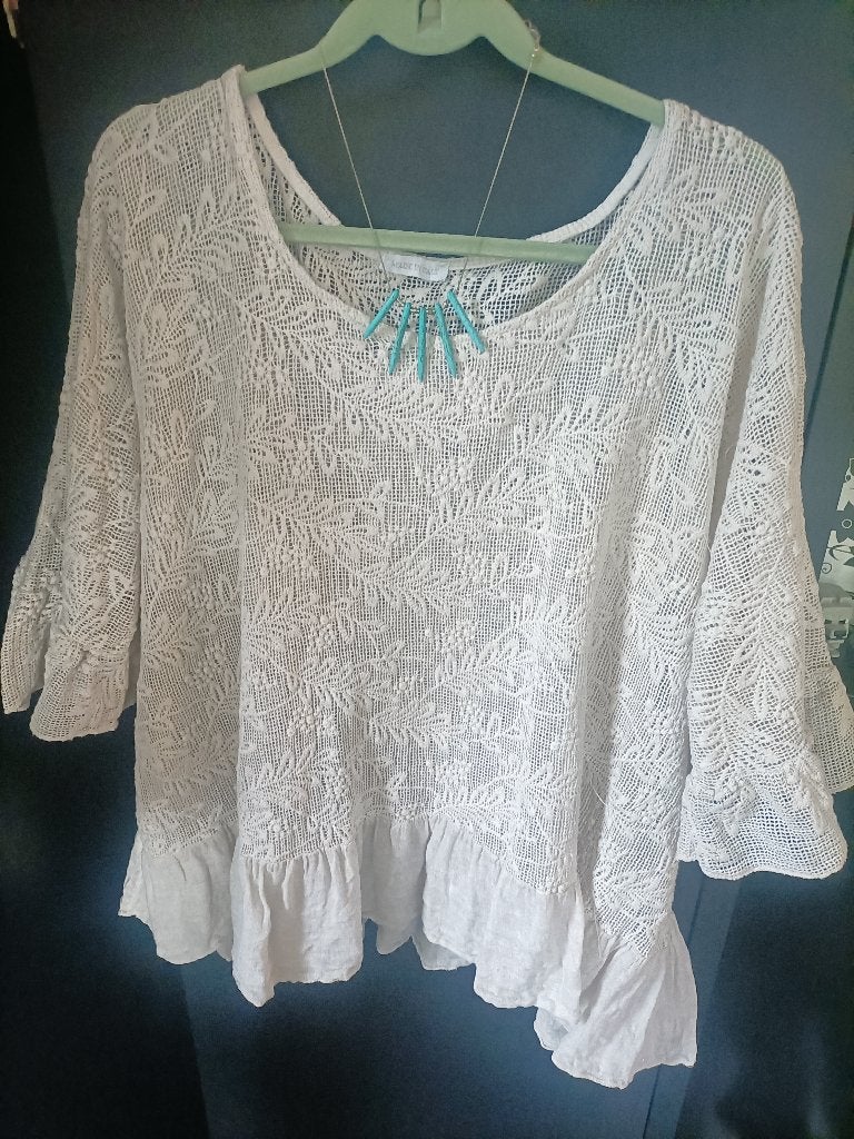 Boho Tuniek Ibiza stijl, Made in Italy, Verzenden, Maat 46/48 (XL) of groter, Gedragen