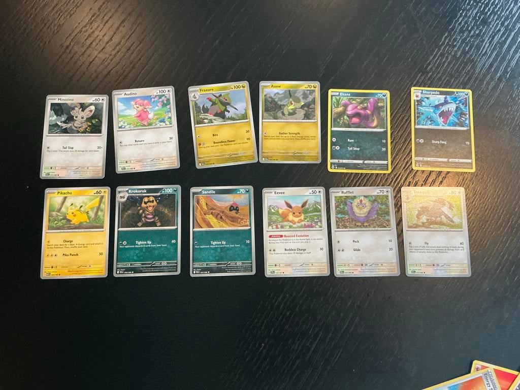 11 Pokémon kaarten, Verzenden, Gebruikt, Meerdere kaarten