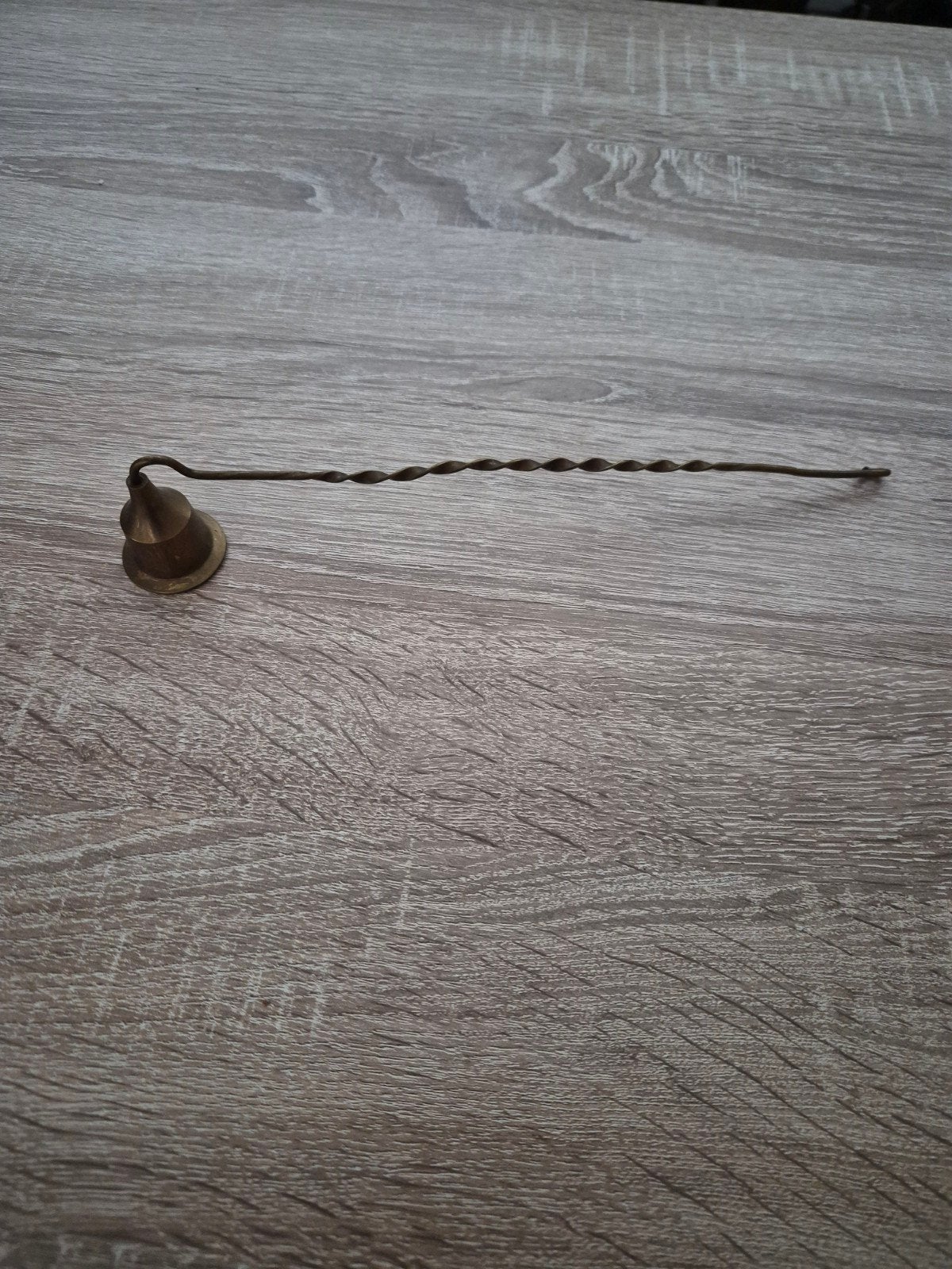 Te koop vintage koperen/messing kaarsendover, Huis en Inrichting, Ophalen, Gebruikt, Minder dan 25 cm