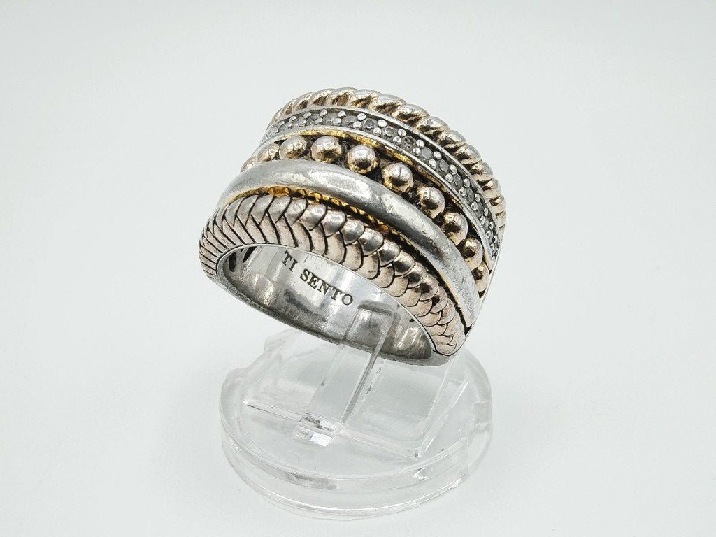 Zware zilveren herenring, Ti Sento, 19,5 mm, Info@zilverwebsite.nl, Verzenden, 19 tot 20, Heer