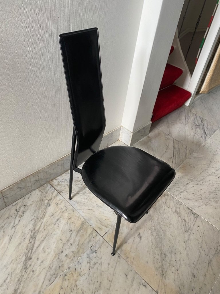 S44 Fasem stoelen set van 6, Ophalen, Gebruikt, Zwart, Modern