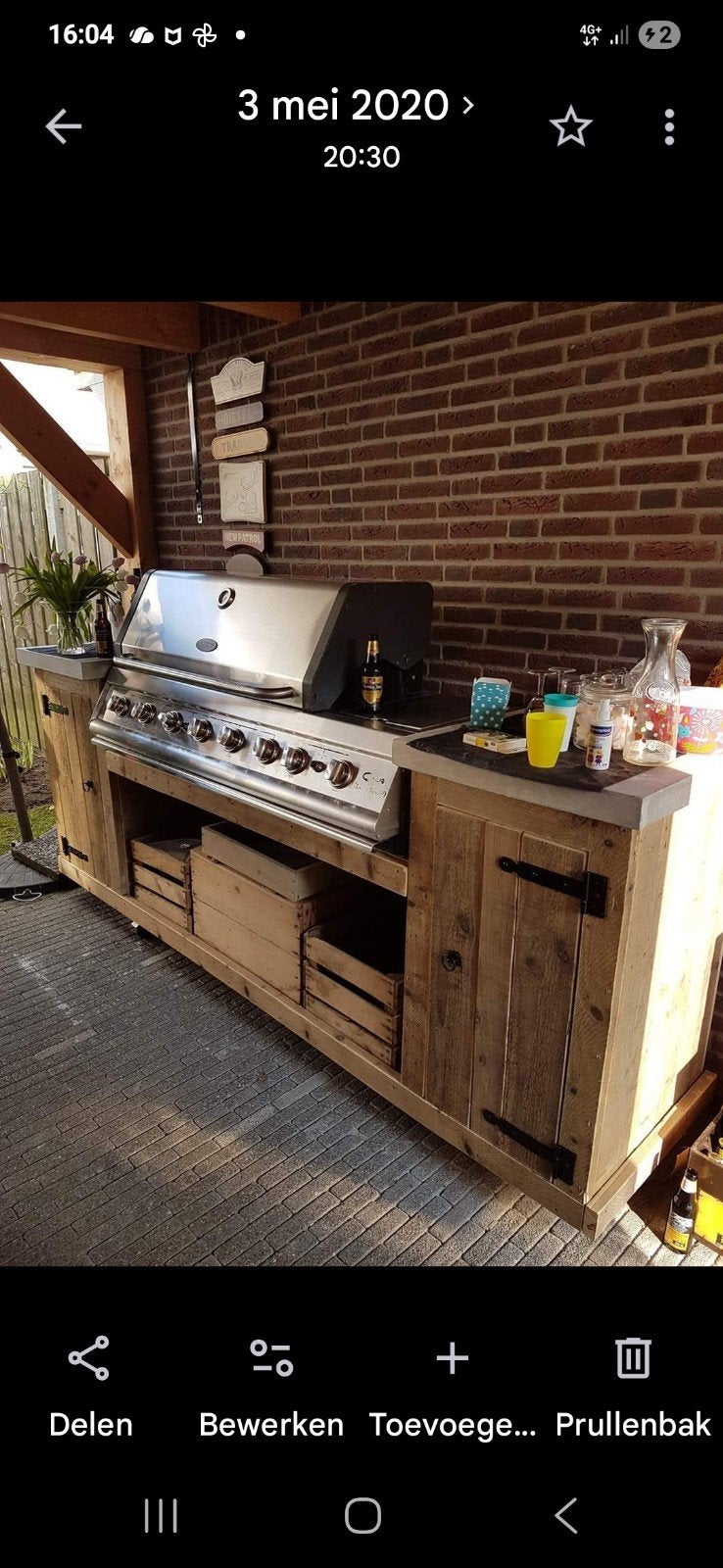 BBQ buitenkeuken Boretti Majestuoso, Tuin en Terras, Ophalen, Gebruikt, Boretti