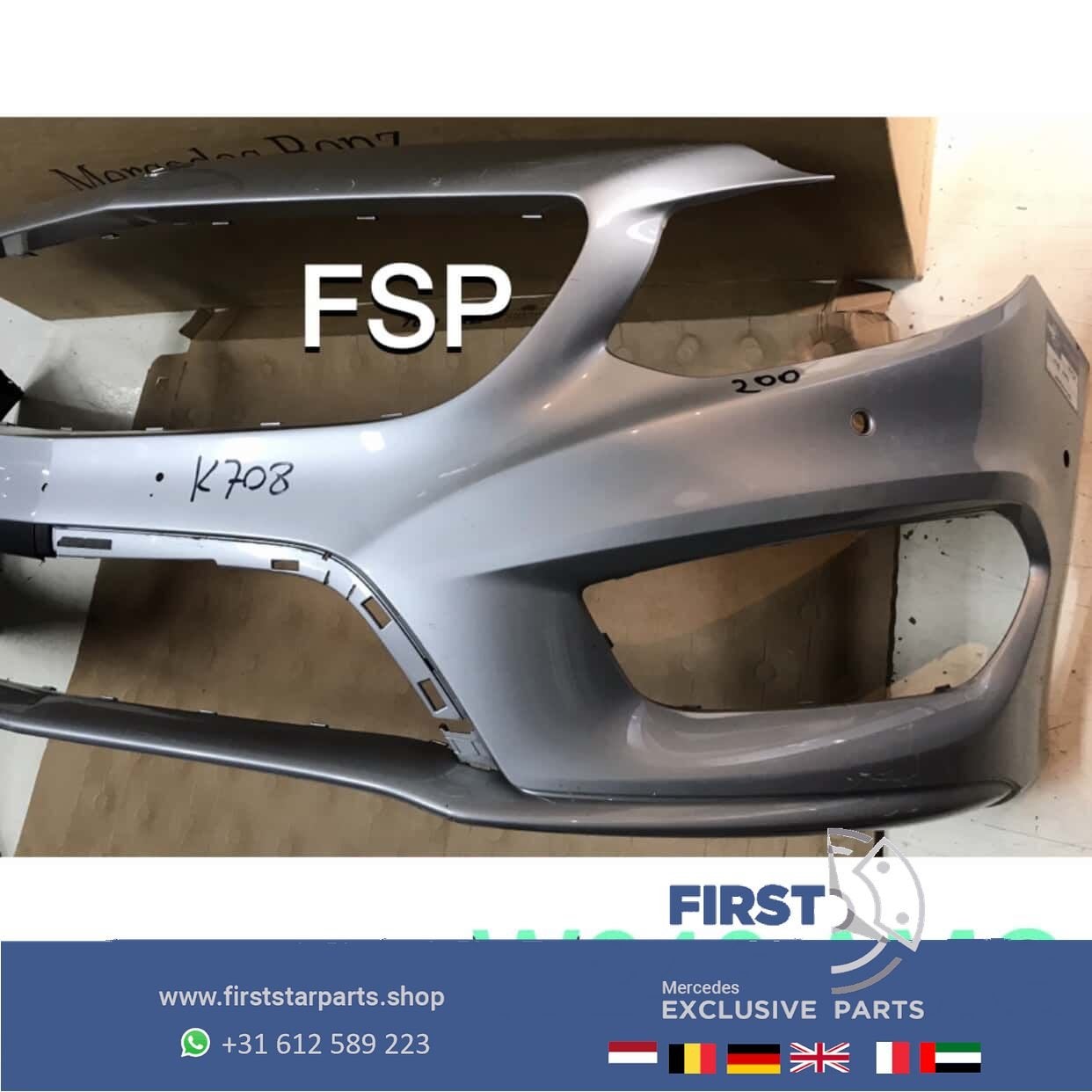 W242 W246 AMG BUMPER B Klasse Facelift Voorbumper 2018 PDC Z, Gebruikt, -, Voor, Ophalen of Verzenden