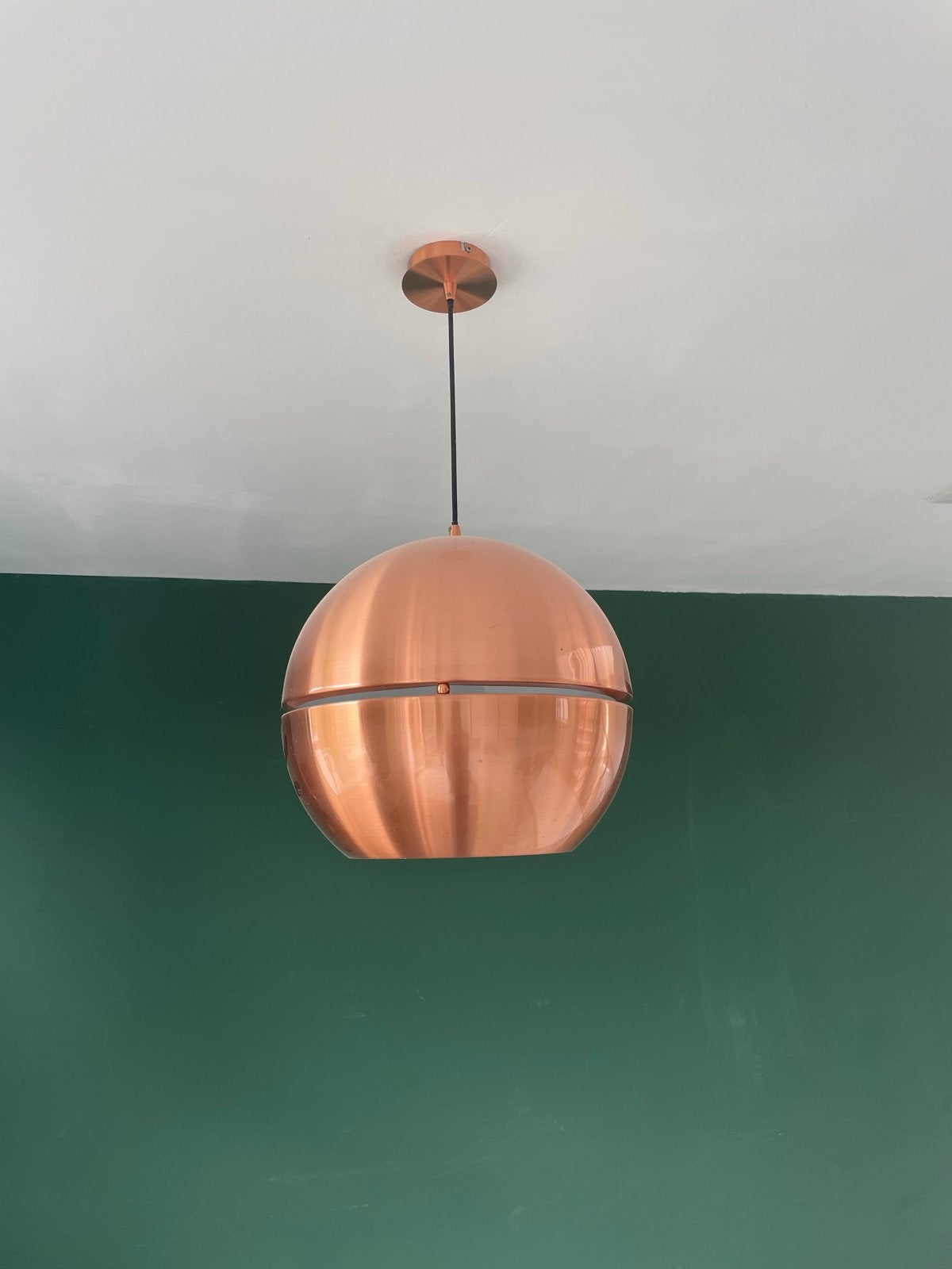 Zuiver Hanglamp Retro '70 Koper 47 x ø50, Ophalen, Zo goed als nieuw, Metaal, E27 (groot)