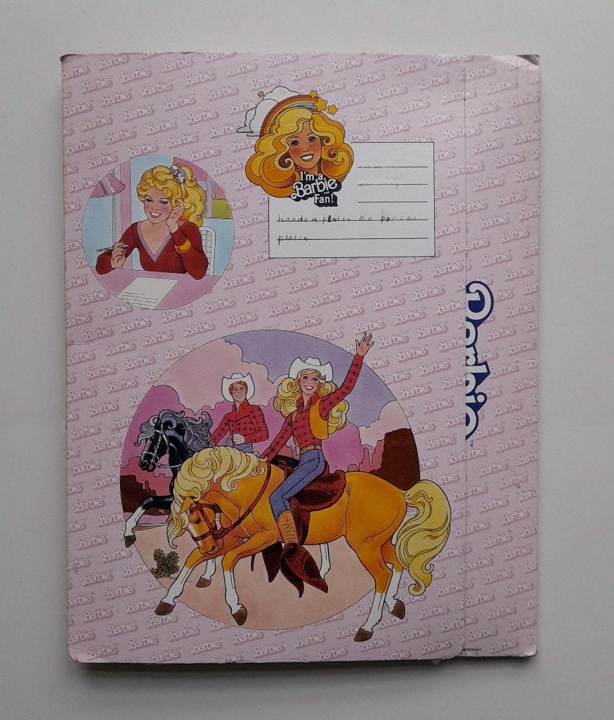 Mattel 1986 BARBIE MAP / opbergmap / dossiermap. Vintage, Ophalen of Verzenden, Overige typen