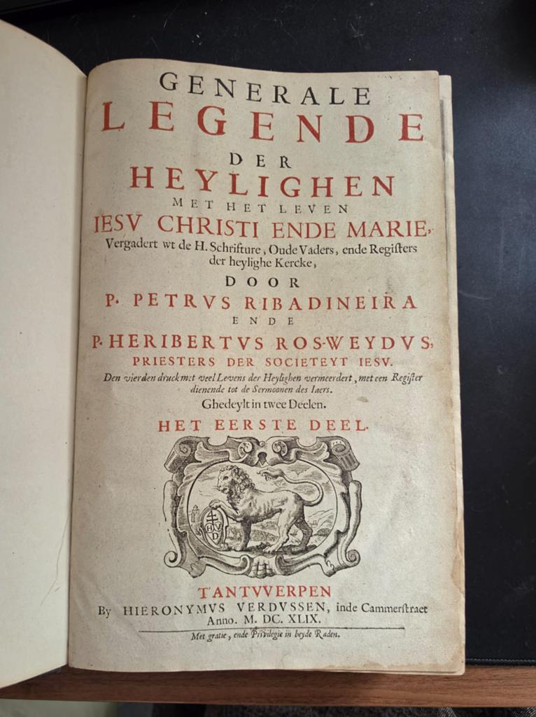 Generale Legende der Heylighen complete 2- delige set 1649, Ophalen of Verzenden
