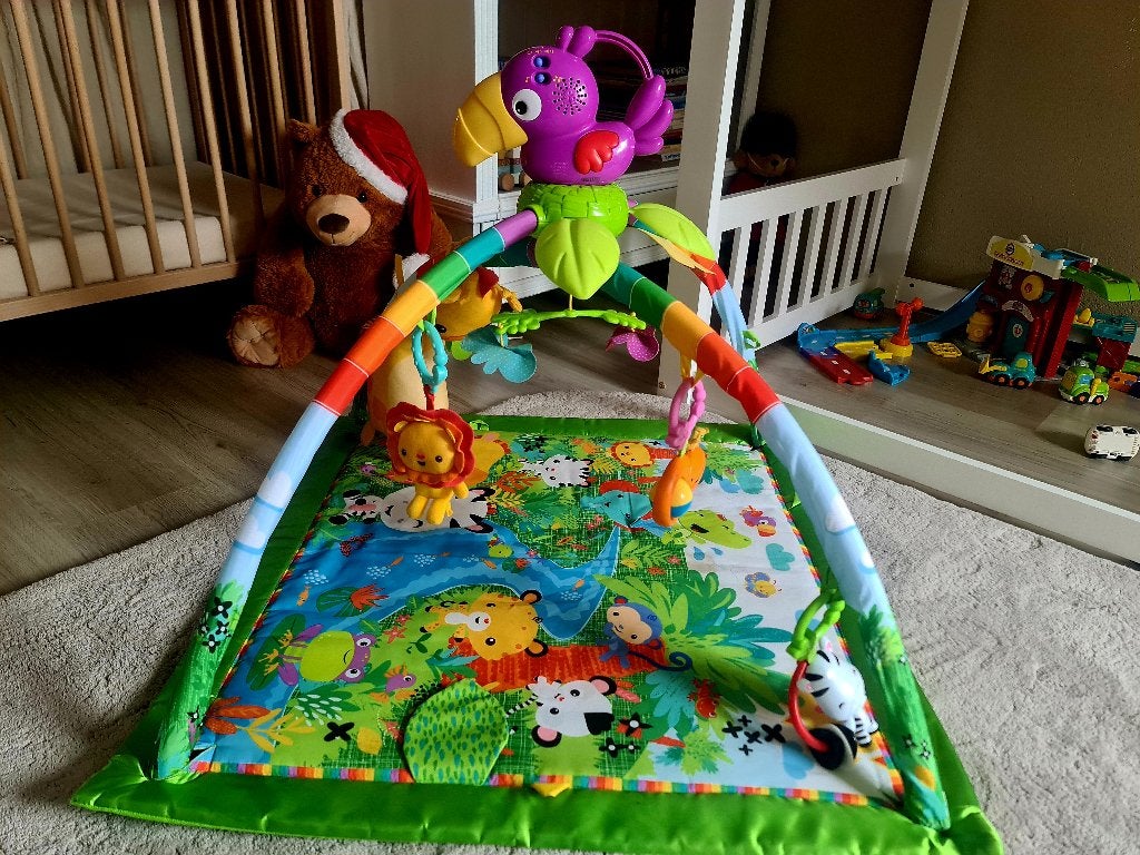Fisherprice Babygym/speelkleed, Kinderen en Baby's, Speelgoed | Babyspeelgoed, Ophalen, Zo goed als nieuw, Babygym, Met geluid