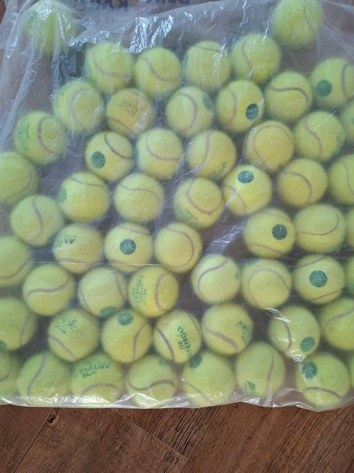 55 Gebruikte tennisballen GROEN - Ideaal voor training, Overige merken, Gebruikt, Ballen, L00