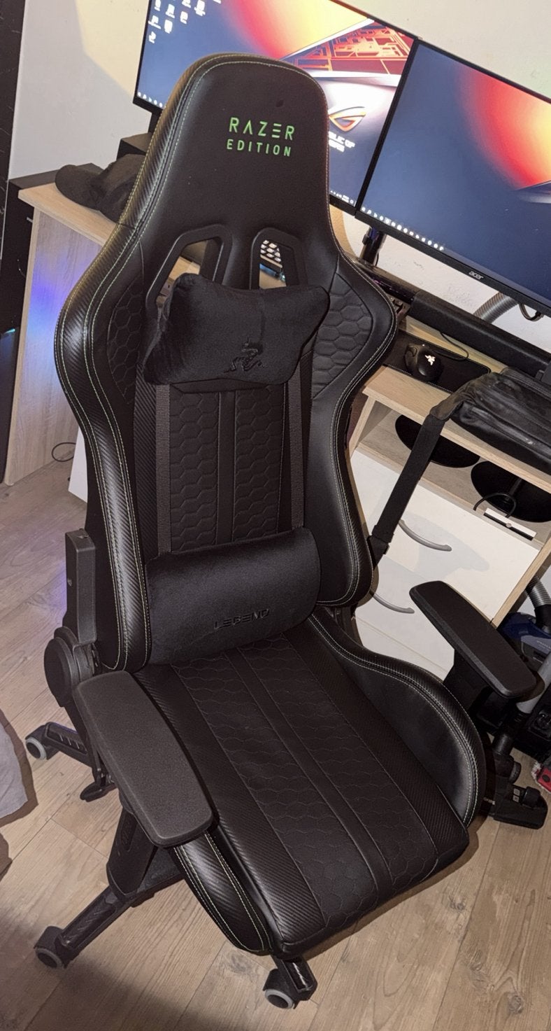 TYPE Z – RAZER EDITION BY LEGEND, Zwart, Ophalen of Verzenden, Zo goed als nieuw, Gaming bureaustoel