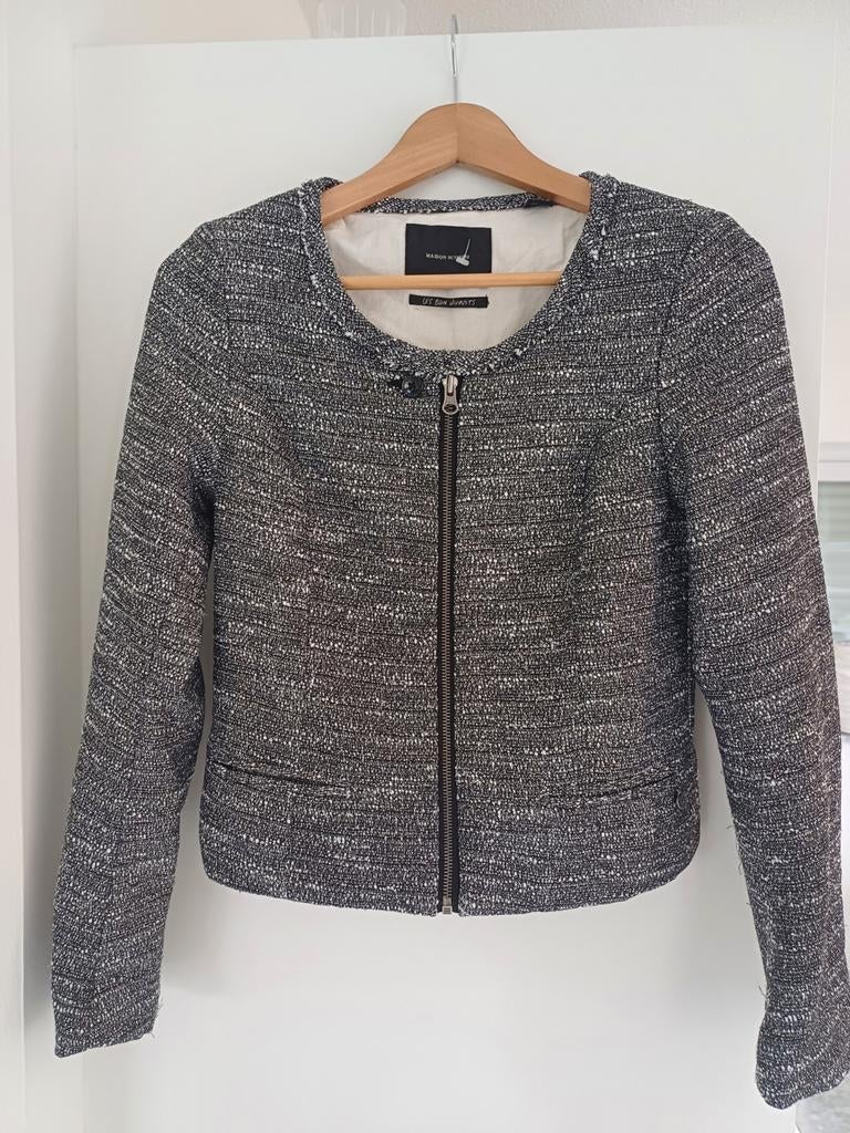 Maison Scotch jasje maat 1 / maat 36, Zwart, Zo goed als nieuw, Jasje, Maat 36 (S)