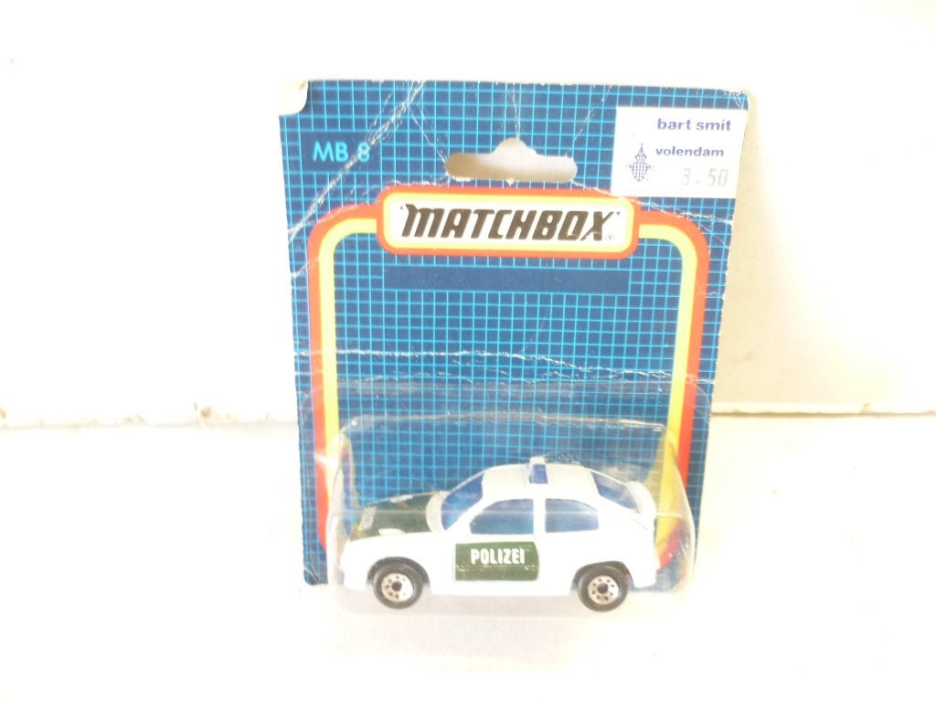 Matchbox uit 1987 Opel Kadett GSI Polizei modelauto., Ophalen of Verzenden, Zo goed als nieuw, Auto