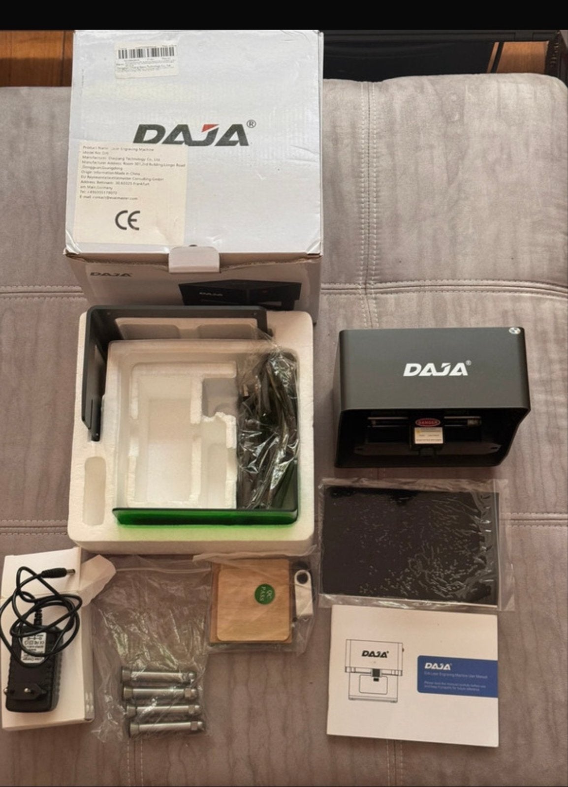 Daja DJ6 Laser Graveermachine - Multifunctioneel & Nauwkeuri, Zwart, Nieuw, Machine, Elektrisch