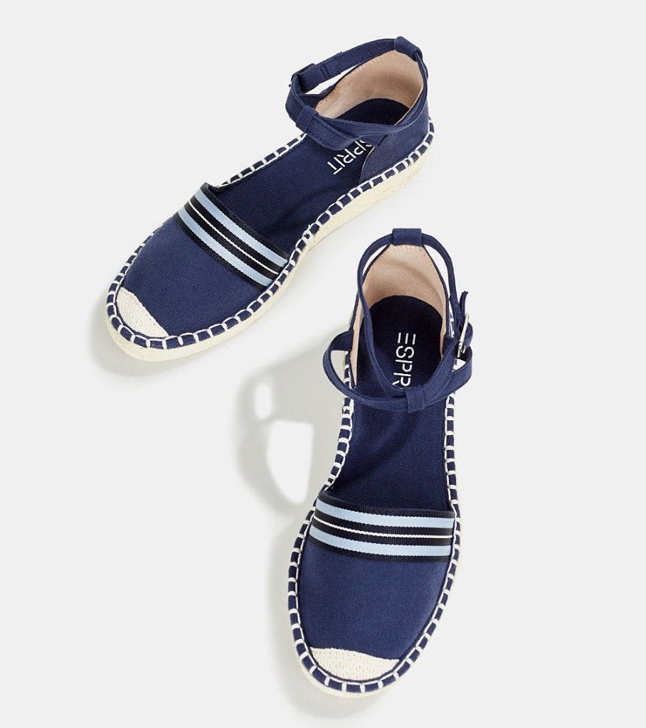 Esprit donkerblauwe espadrilles sandalen van canvas maat 40, Blauw, Nieuw, Ophalen of Verzenden, Espadrilles of Moccasins