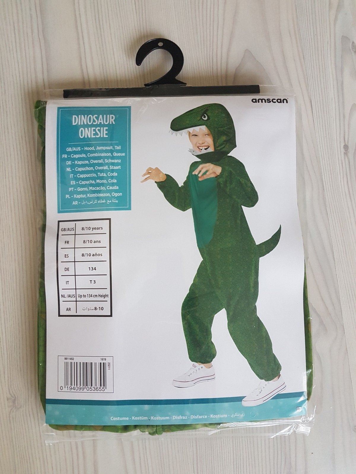 Dinosaurus onesie kids 8-10 jaar, Ophalen of Verzenden, Nieuw