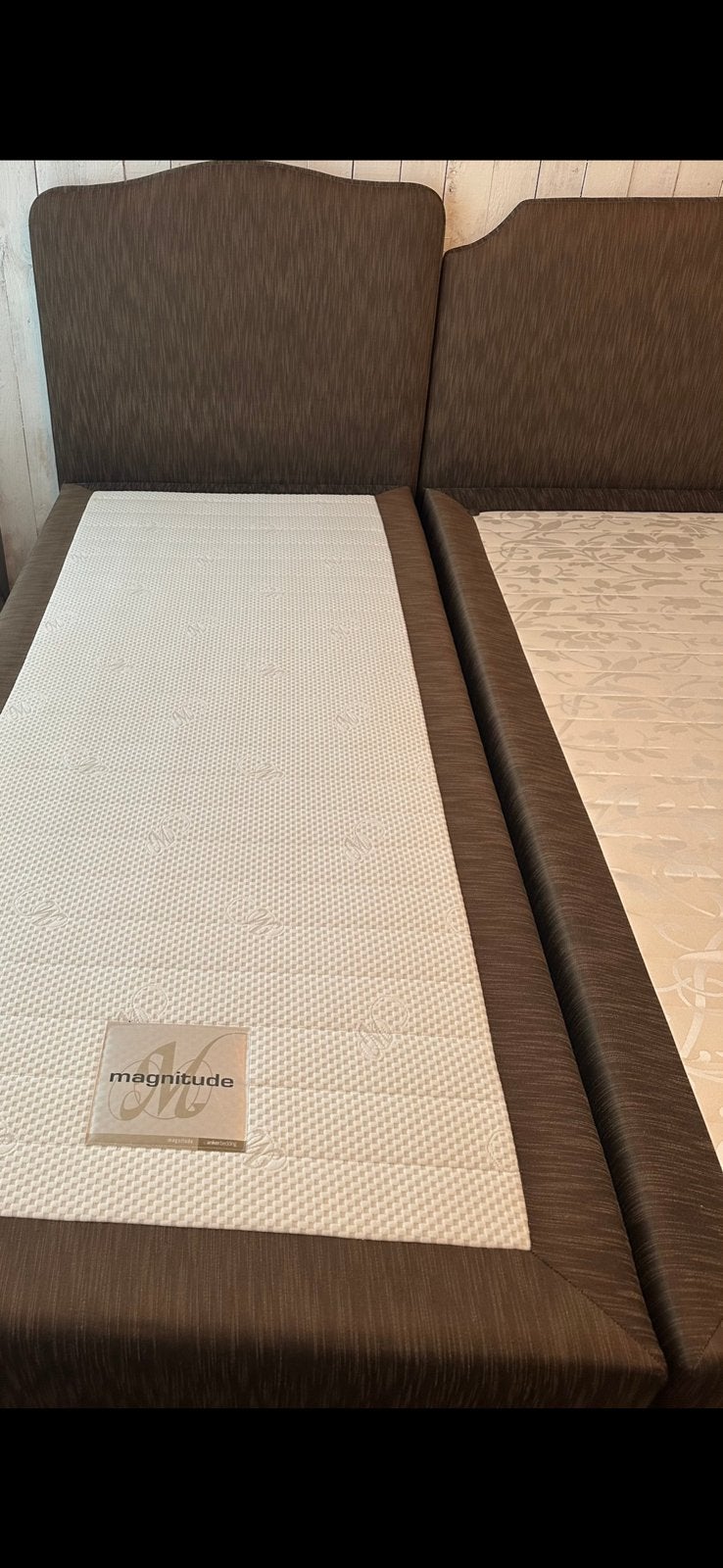 Boxsprings magnitude 90x200, Ophalen, Zo goed als nieuw, Eenpersoons, 90 cm