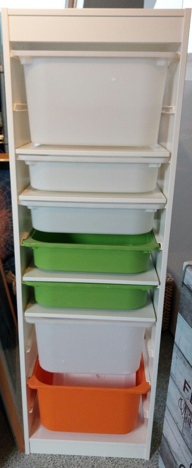 Compacte opbergkast met flexibele bakken & schapjes, Ophalen, Gebruikt, Kast
