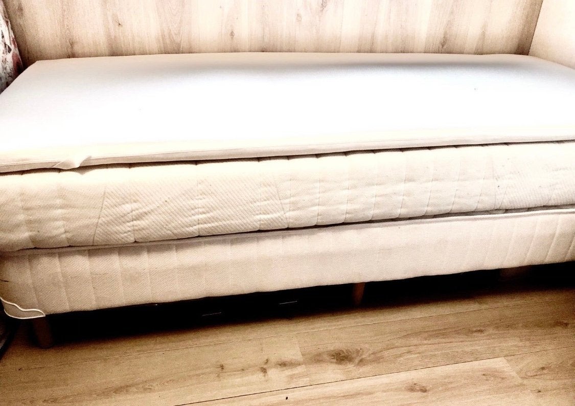 Nette Auping Boxspring Cleopatra 90x200 cm, Ophalen, Gebruikt, 90 cm, Eenpersoons