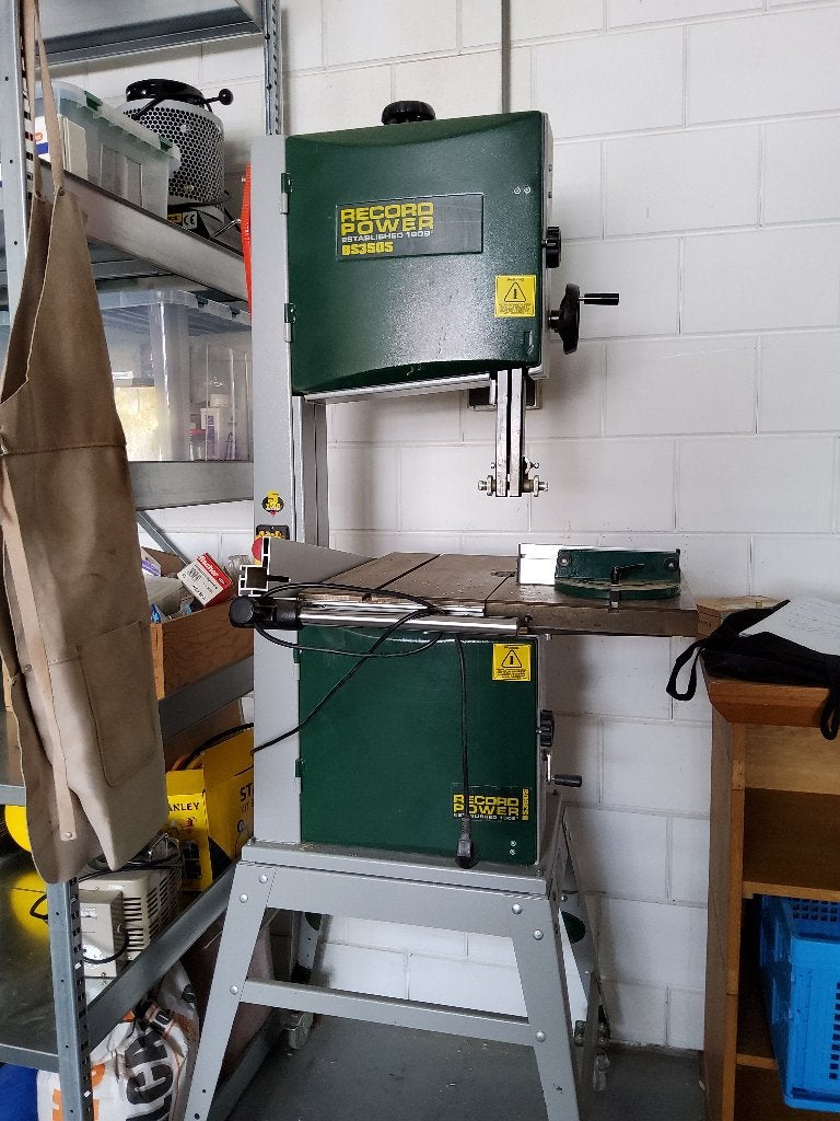 Record Power BS350S Lintzaag, Doe-het-zelf en Verbouw, Ophalen, Gebruikt, 70 mm of meer, Record power