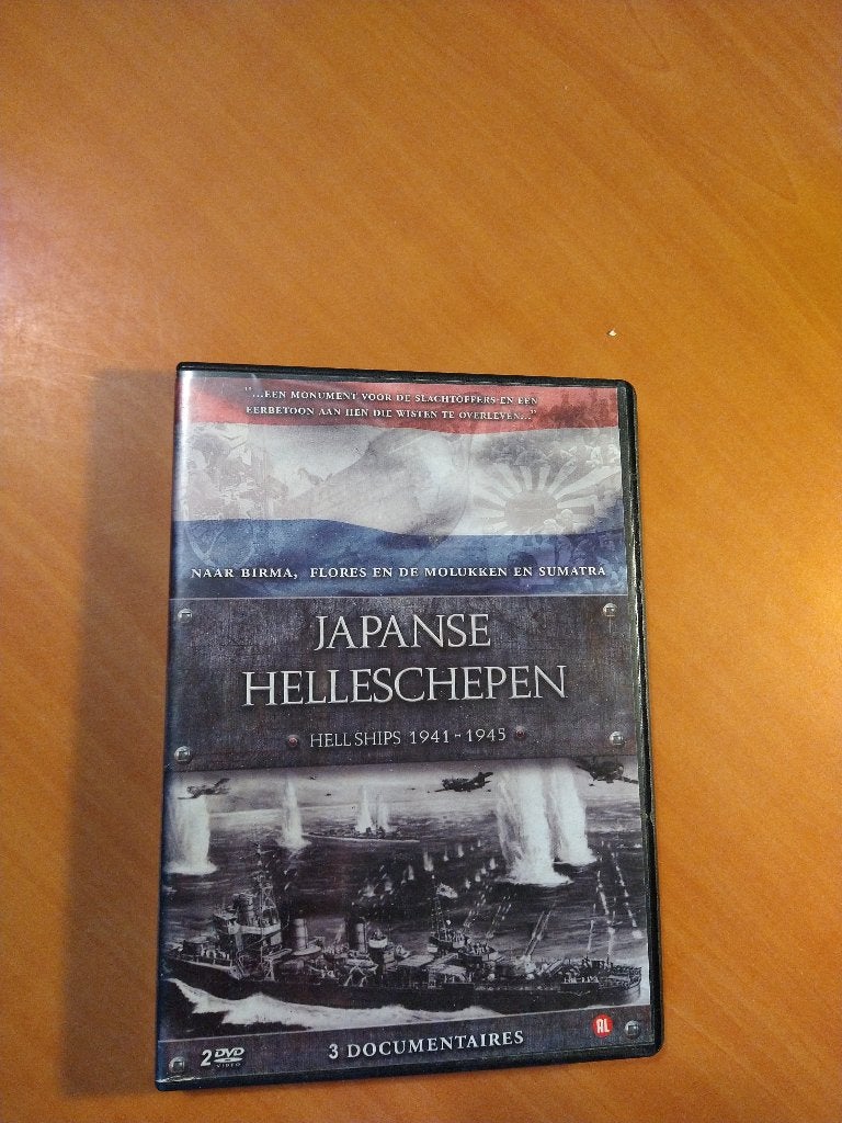 2-DVD Japanse Helleschepen, Vanaf 16 jaar, Ophalen of Verzenden, Zo goed als nieuw, Oorlog of Misdaad