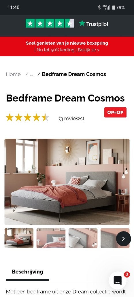 Tweepersoons bed Swiss Sense met Ikea matras, Ophalen, Tweepersoons, Zo goed als nieuw, Minimalistisch