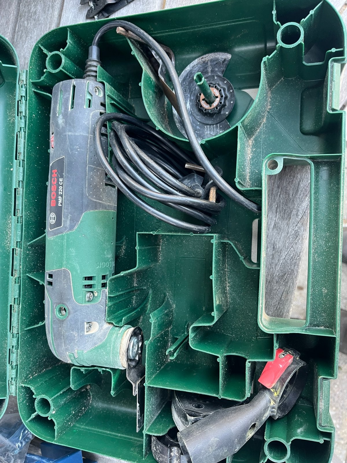 Bosch PMF 220 CE Multitool in koffer, Ophalen of Verzenden, Gebruikt, Multitool, Bosch