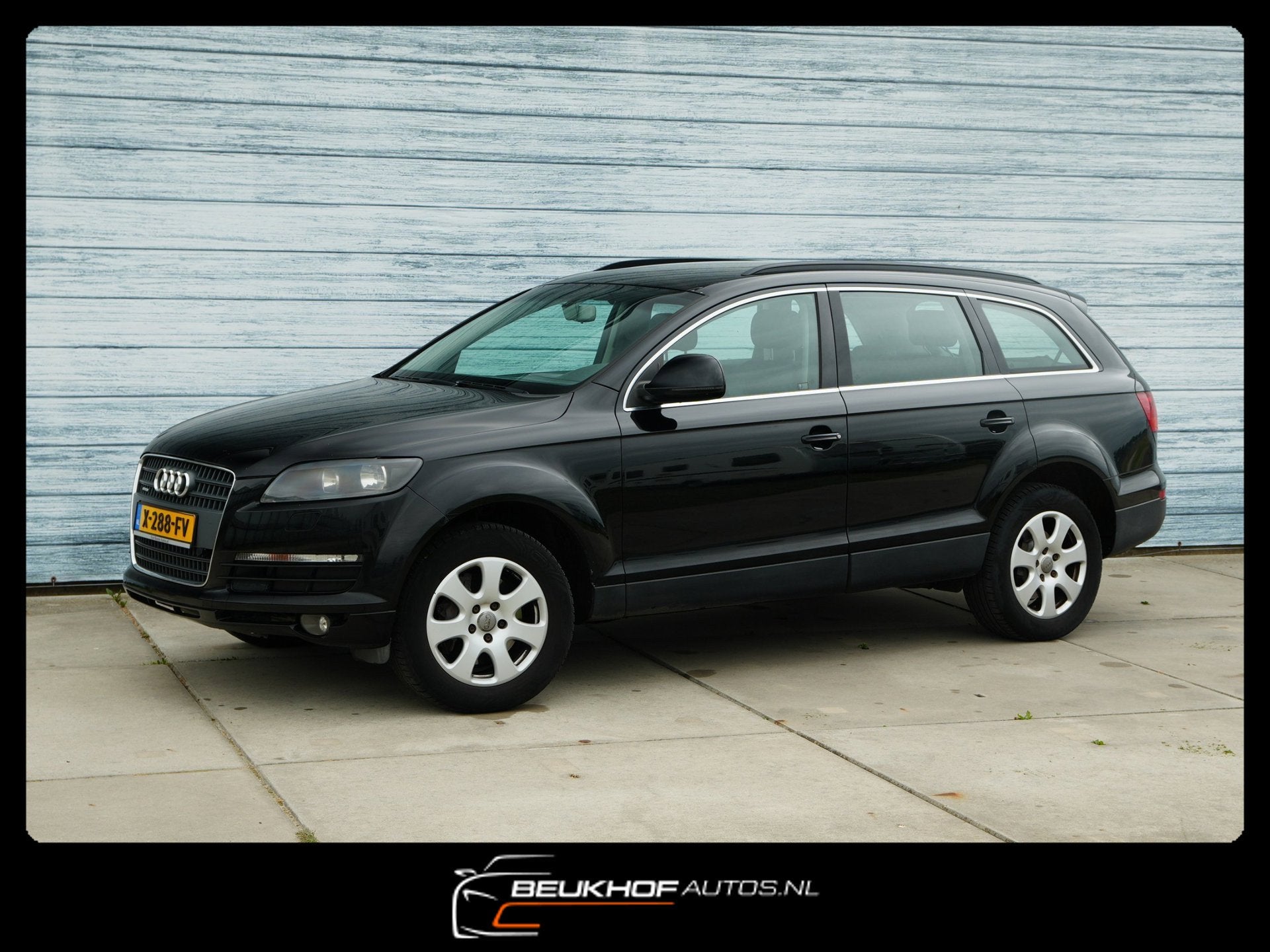 Audi Q7 3.6 FSI quattro 5+2 Airco Leer Trekhaak 7 persoons, Auto's, Audi, Automaat, Gebruikt, Zwart, 2210 kg