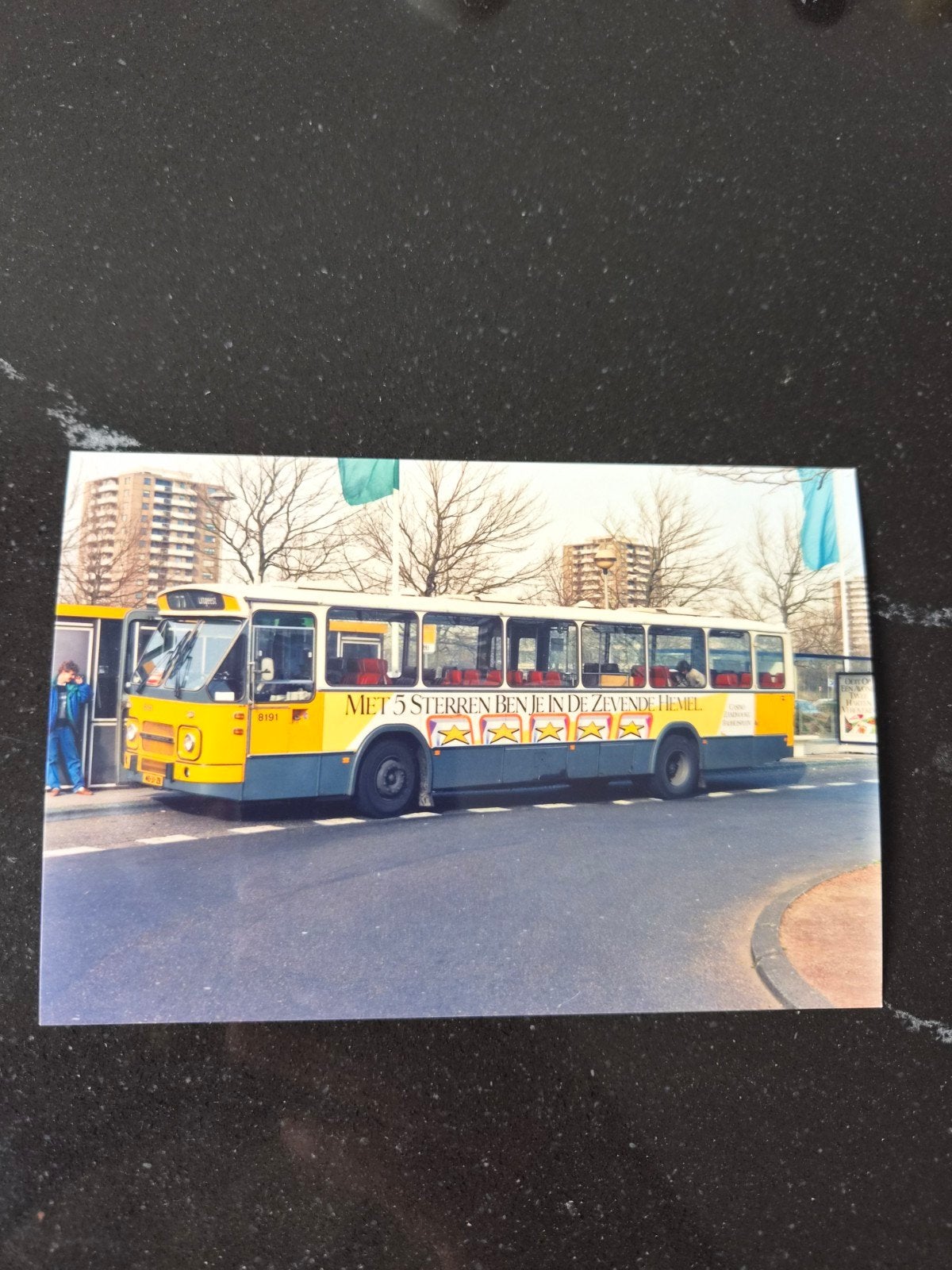 Foto 10x15 bus NZH 8191, Ophalen of Verzenden, Bus of Metro, Overige typen