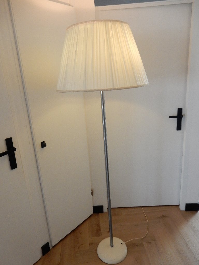 Gispen vloerlamp Gispen stoffen kap, Ophalen, Retro Vintage, Metaal, Zo goed als nieuw