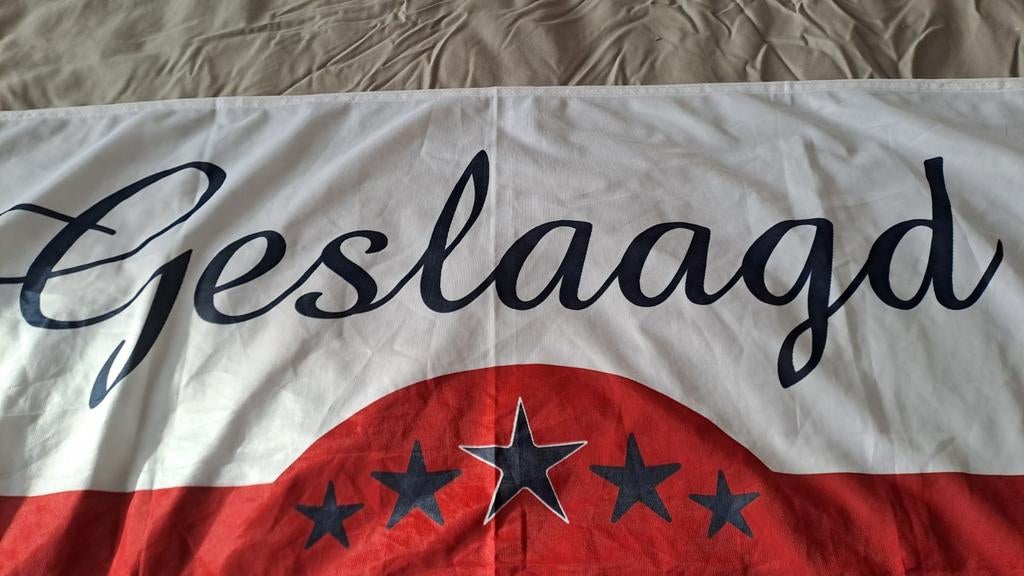 Charlemagne College geslaagd vlag, Diversen, Onbekend, Nieuw, Ophalen of Verzenden, Onbekend